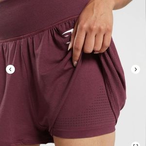 Gymshark: Maroon Gym/Workout Shorts (XS)